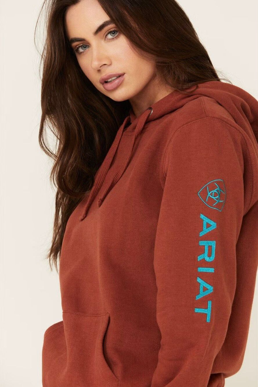 ARIAT WOMEN'S EXCLUSIVE EMBROIDERED LOGO HOODIE